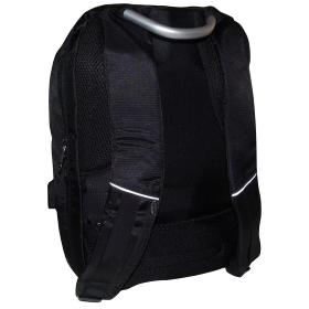 ZAINO MULTIFUNZIONE ANTIFURTO IMBOTTITO CON COMBINAZIONE USB GRIGIO-NERO